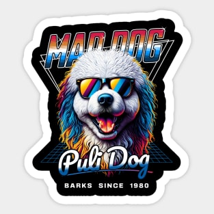 Mad Dog Puli Dog Sticker